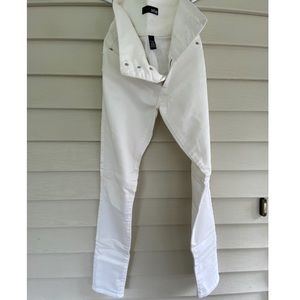 High waist white jeggings